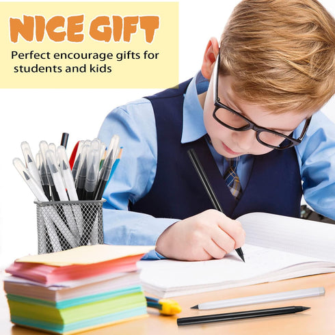 Marsui 40 Pcs Everlasting Pencil, Inkless Pencil with Eraser, Aesthetic Reusable Writing & Drawing Supplies
