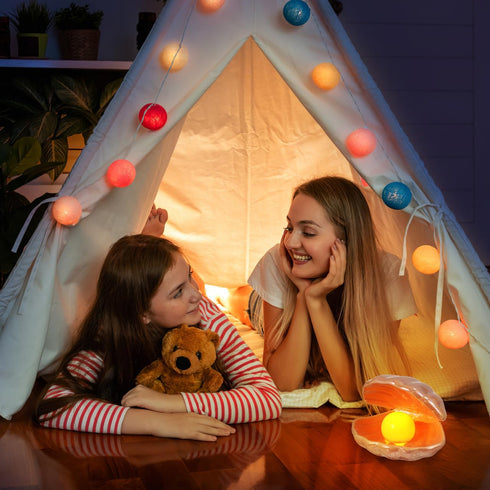 IMIKEYA Shell Light LED Seashells Mood Lamp Portable Night Light in Shell Desktop Ornament Home Decor for Bedroom