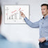Magnetic Desktop Whiteboard with Stand, 16'' x 12'' Double-Sided Dry Erase Board with 6 Markers and 1 Eraser
