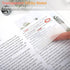 MIUTME 500 Pcs Transparent Sticky Notes, White Clear Sticky Notes, Waterproof Self-Stick Note Pads 3x3 Inch