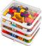4PCS Large Clear Hard Shell Zipper Case, Makeup Organizer & Toy Storage