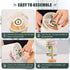 LFICRTAN Table LED Lamps Watercolor Cute Pickle Jar Bedroom Night Light Bedside Lamps with USB Ports Nightstand Lamps