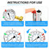 MEANLIN MEASURE 0~100Psi Stainless Steel Frame 3/4" Female Liquid Filled Pressure Gauge Kit with 5 Adapters, 2.5" FACE