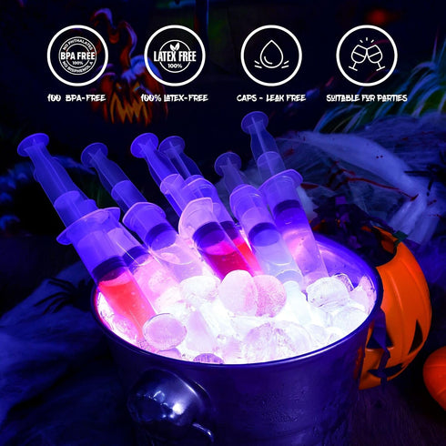 60 Pack 30ml/1oz Jello Shot Syringes - Plastic Syringe with Tip Cap for Liquid BPA-Free, Capacity Resuable Jelly Shot