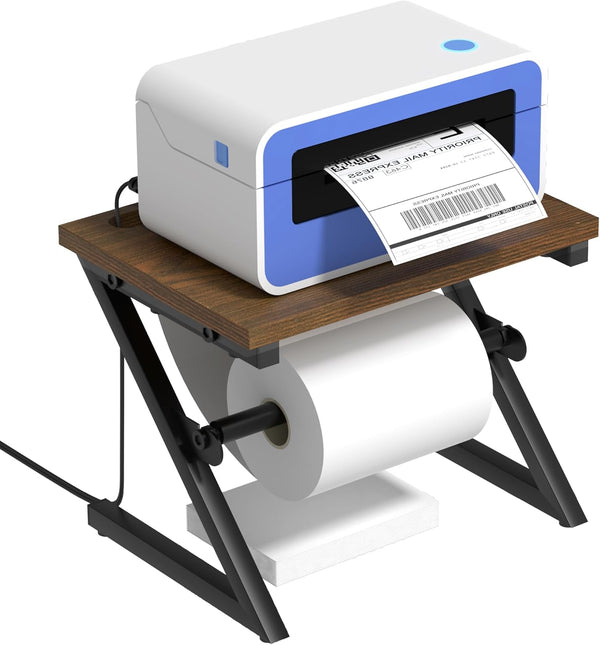 Label Holder for Rolls and Fan-fold Labels, Shipping Thermal Label Holder for