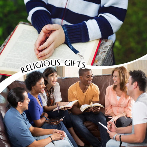 Roowest 60 Pcs Bible Keychain with Scriptures and Inspirational Gifts for Religious Church