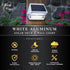 SL179, Classy Caps Solar Deck & Wall Lights, Model White - High Performance, Energy Efficient, Weather-Resistant