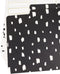 U Brands Artistic Elements File Folders, 1/3-Cut Tabs in Assorted Positions, Letter Size, Black and White, 6 Count