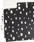 U Brands Artistic Elements File Folders, 1/3-Cut Tabs in Assorted Positions, Letter Size, Black and White, 6 Count