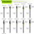 20PCS Tungsten Carbide Burr Set, 1/8 Shank Diamond Files for Dremel Rotary Drill, Metal Polishing and Wood Carving