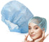 24" 100 Pack, 24" MEDICAL NATION Disposable Bouffant Caps Hair Net | Blue | Non-Woven, Non-Pleated Hairnets for Food