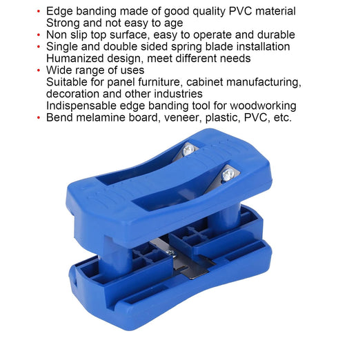 Banding Trimmer Machine Kit, Manual Band Cutter Tool for Trimming Woodworking Melamine Board, Veneer, Plastic