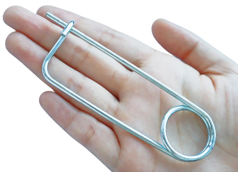 8PCS Steel Brooch Shape Cotter Safety Pin Spring Pin, Quick Lock Brooch Locking Fastener for Farm Lawn Garden Hook (0.13 in X 3.15 in)