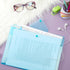 Okuna Outpost 3 Pack Expanding File Folder, Pocket Document Organizer with Snap Closure and Labels (Letter Size, Blue)