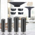 P PRETIRENO Set, 4 Counting (Set Coin Sorter Tubes with Funnel Money Rolls for Coins, Coin Wrapper and Sorter, Sorter