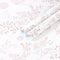 Heroad Boho Peel and Stick Wallpaper Pink Floral Contact Paper 17.3"x393" Leaf