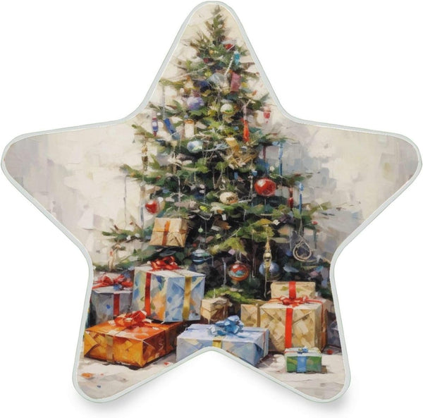 ALAZA Retro Christmas Tree Winter Vintage Star Shaped LED Night Light Dusk