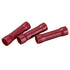 MECCANIXITY Butt Crimp PVC Terminals Red 8 AWG Fully Insulated for Electrical Wire Crimping, Pack of 3