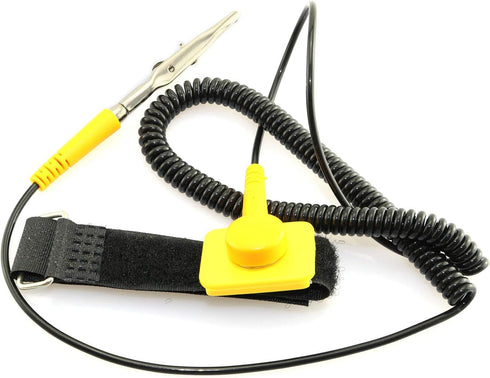 RLECS Adjustable Anti Static Wristband with Clip, ESD Wrist Strap with Grounding Wire