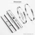 QILIPSU 304 Stainless Pole Mounting Kits, 250x48mm Brackets with Adjustable Clamp for Outdoor Junction Box