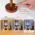 Bulb LALISU Small Table Lamp Nightstand Lamp Linen Lampshade Bedroom Wood Base Small Bedside Lamp for Night Stands