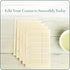 Gallery Leather Address Book Correction Labels, Self-Adhesive, 5 Sheets, 30 Stickers for Easy Contact Updates
