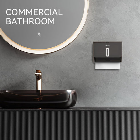 Mounted,200+ 10.8" 3.5" 8" Paper Towel Dispenser Adhesive Wall Multifold Trifold c-Fold Hand Paper Towel Dispenser