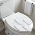 Sluswallow 4Pcs Set, Toilet Seat Bumper Silicone Strong Adhesive Toilet Seats Lid Bumpers, Toilet Seat Buffers, Toilet