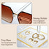 Set 2 (2-Tier 3-Tier), Closet Counter Luxury Acrylic Sunglasses Display Stand of & Glasses Stand, Eyewear Holder