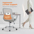 Sweetcrispy Home Office Managerial Executive Chair, Ergonomic Mesh Adjustable Swivel Mid-Back Chair with Comfortable