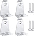 2 Inch Metal Hold Down Brackets and Pins, Blind Brackets for Horizontal Blinds Shades Windows Doors (8)