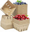 EXJEXJ 30 Pcs Natural Pulp Fiber Berry Basket Small Vented Berry Picking Basket