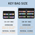 Fireproof and Waterproof Portable Key Case - 32 Key Hooks Zippered Organizer for Hotel Executives and Real Estate