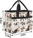 10 Cow Garden Tool Bag, Garden Tote Storage Bag with Pockets, Indoor and Outdoor Milk Cow Gardening Tool Organizer