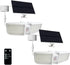 Solar Motion Sensor Outdoor Floodlights 6500K with Remote Control, 180 LED Waterproof,Solar
