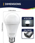 2 Pack 3 Way LED Light Bulbs, 30 70 100W Equivalent, Daylight White 5000K A19 E26, Indoor 3-Way Light Bulbs for Desk &