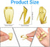LEIFIDE Cubicle Hooks Fabric Panel Wall Hooks Cubicle Clips Cubicle Coat Hook Cubicle Picture Hangers for 40 Lbs Office Home Kitchen Room Board Hanging Supplies (Gold,10 Pieces) by LEIFIDE