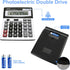 Desk Calculator, 12 Digit Extra Large LCD Display, Big Buttons, PXY Two Way Power Battery and Solar for Office