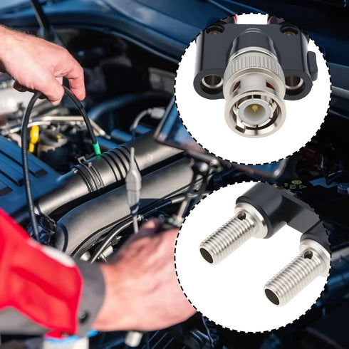 Be In Your Mind 4PCS 4mm HT311 50 Car BNC Plug to Terminal Adapter for Automotive Diagnostics