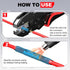 AIRIC Heat Shrink Butt Connectors 22-16 AWG, 100 Pcs Waterproof Electrical Crimp Splice Terminal for Auto Repair