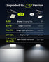 1000 299 4000mAh IP65 JACKYLED Lumens LED Solar Lights Outdoor Bright Solar Dusk to Dawn Light with Battery, Waterproof