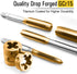 40PCS Set, GCr15 Azuno Metric Tap and Die Titanium Coated Bearing Steel with T-Handle/Wrench/Gauge/Screwdriver