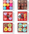 25PCS Clear White Cookie Boxes 6" x 6" x 1 ¼" with Full Window, Bakery Macaron Boxes, Cakesicle Boxes, Chocolate Bomb