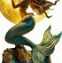 Generic Mermaid Night Light - Resin Touch Control Decoration, Bedroom Decorative Lamp, Nursery Home Bedside Accessory