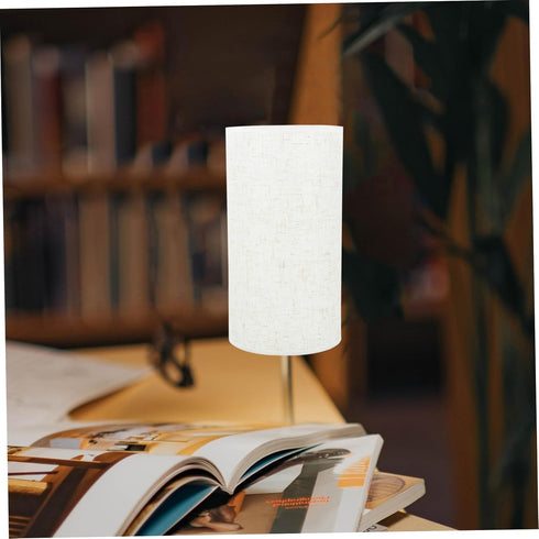 1pc Mobestech Contemporary Lamp Shade Linen Material Round Shape Light Socket Replacement for Table and Floor Lamps