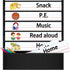 Daily Schedule Pocket Chart, 13+1 Pocket Visual Schedule Chart, 18 Double-Sided Blank Reusable Dry-Eraser Cards