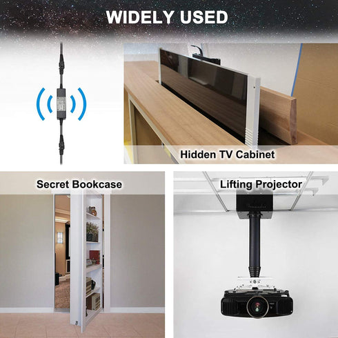 UYGALAXY 12V DC Motor Linear Actuator Controller with Momentary Switch Forward/Reverse Wireless Remote Control