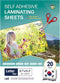 Self Adhesive Laminating Clear Sheets, 4mil, Pack of 20, Letter Size (8.5 x 11 Inches) by HASHI