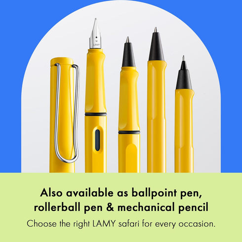 Lamy Safari Fountain Pen, Yellow, Fine Nib (L18F)