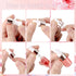100Pcs 2ml 5 Pink Sample Dropper Bottles Glass Mini Dropper Bottles with White Silicone Tops and Plastic Droppers